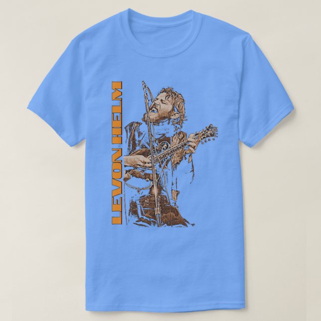 Levon Helm The Dirt Farmer 80s FanArt Tribute T-Shirt (Design Front)