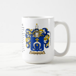 Lewandowski, the Origin, the Meaning and the Crest Coffee Mug