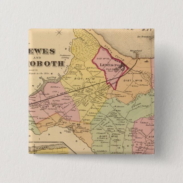 Lewes and Rehoboth Pinback Button (Front)