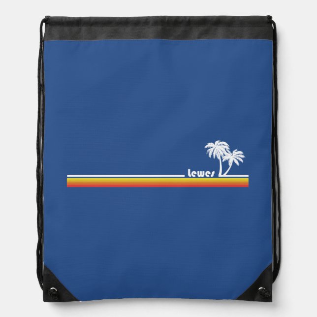 Lewes, Delaware Drawstring Bag (Front)