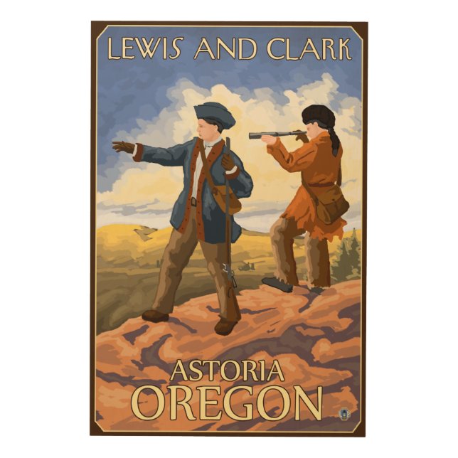 Lewis and Clark - Astoria, Oregon Wood Wall Decor (Front)