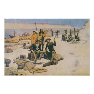 Lewis and Clark at the Columbia River Poster