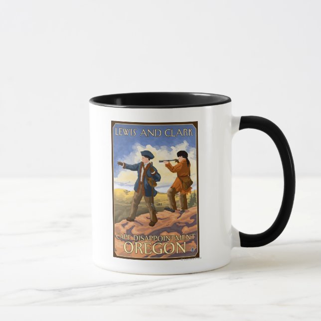 Lewis and Clark - Cape Disappointment, Oregon Mug (Right)