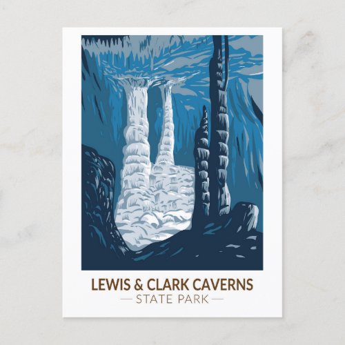 Lewis and Clark Caverns State Park Montana Vintage Postcard