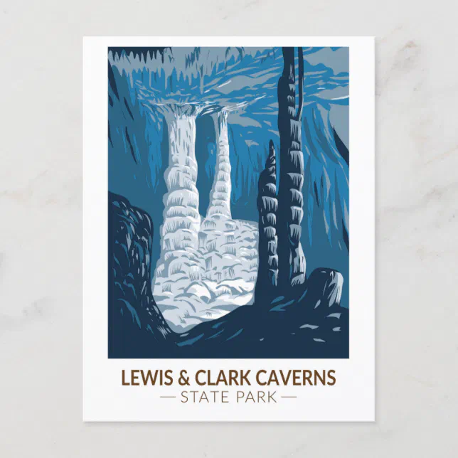 Lewis and Clark Caverns State Park Montana Vintage Postcard | Zazzle