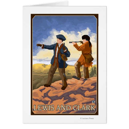 Lewis and Clark Exploring the West Cards (Front)