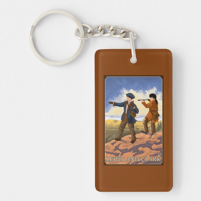 Lewis and Clark Exploring the West Keychain (Front)