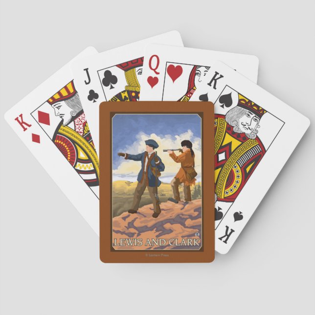 Lewis and Clark Exploring the West Poker Cards (Back)