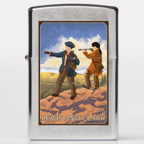 Lewis and Clark Exploring the West Zippo Lighter