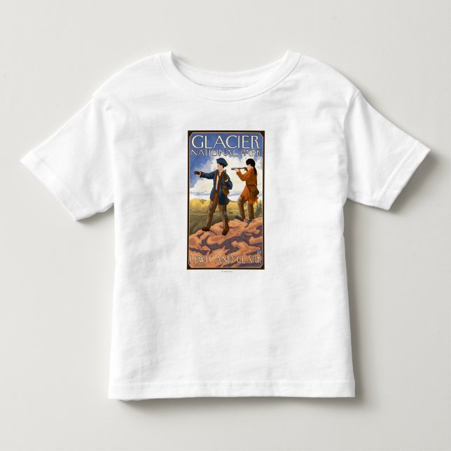 Lewis and Clark - Glacier National Park, MT Toddler T-shirt (Front)