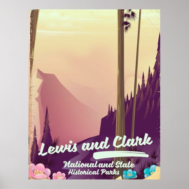 Lewis and Clark National and state park poster (Front)