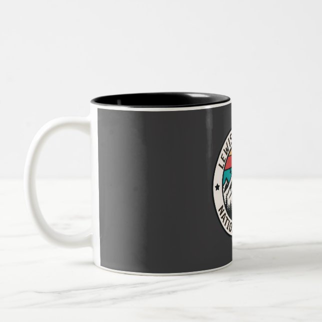 Lewis and clark national forest  Two-Tone coffee mug (Left)