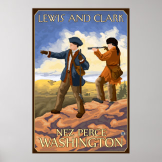 Lewis and Clark - Nez Perce, Washington Poster