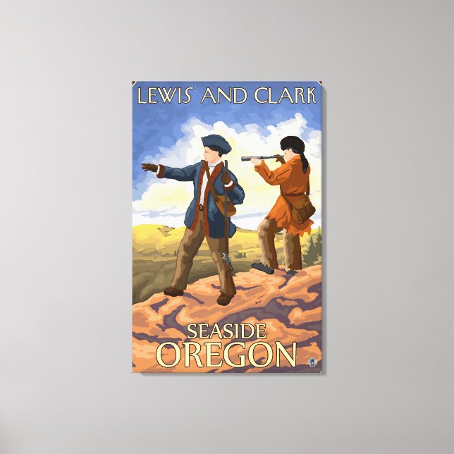 Lewis and Clark - Seaside, Oregon Canvas Print (Front)