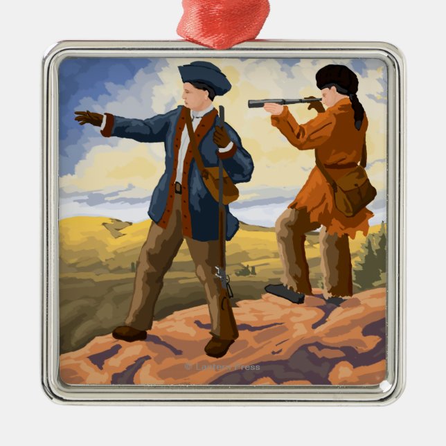 Lewis and Clark - Seaside, Oregon Metal Ornament (Front)
