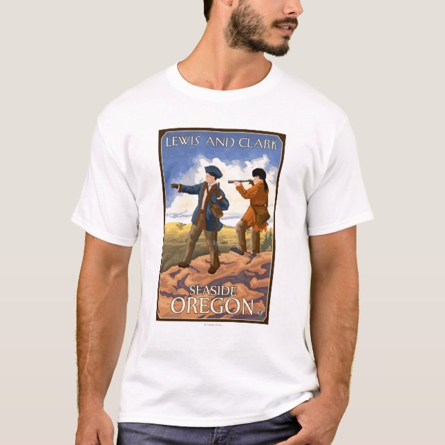 Lewis and Clark - Seaside, Oregon T-Shirt (Front)