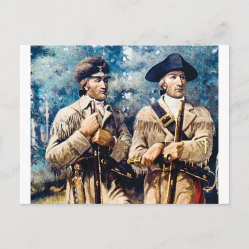 Lewis and Clark together Postcard