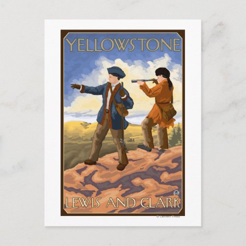 Lewis and Clark _ Yellowstone National Park Postcard