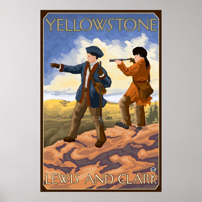Lewis and Clark - Yellowstone National Park Poster (Front)