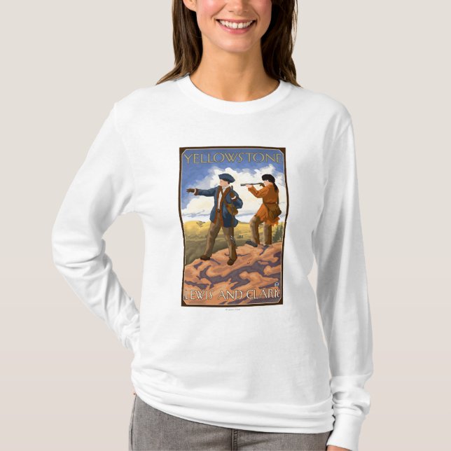 Lewis and Clark - Yellowstone National Park T-Shirt (Front)