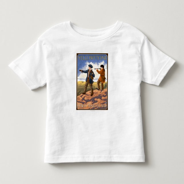 Lewis and Clark - Yellowstone National Park Toddler T-shirt (Front)
