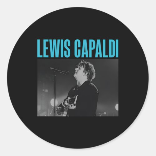 Lewis Capaldi ââœ Live Photo Classic Round Sticker