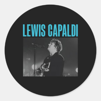 Lewis Capaldi €“ Live Photo Classic Round Sticker