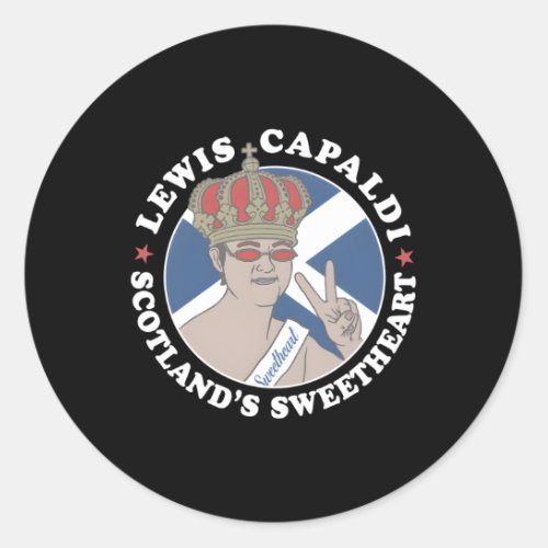 Lewis Capaldi  ScotlandS Sweethe Classic Round Sticker