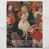 Lewis Carroll Illustration & Mind Change Quote (Front)