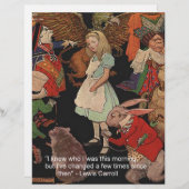 Lewis Carroll Illustration & Mind Change Quote (Front/Back)