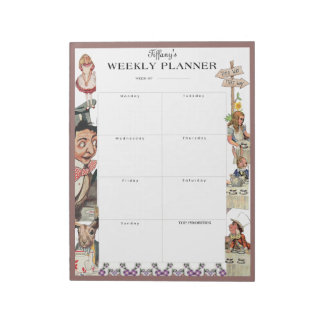 Lewis Carroll's Alice in Wonderland Weekly Planner Notepad