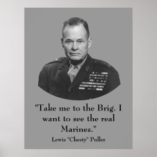 Lewis "Chesty" Puller -- War Hero Poster