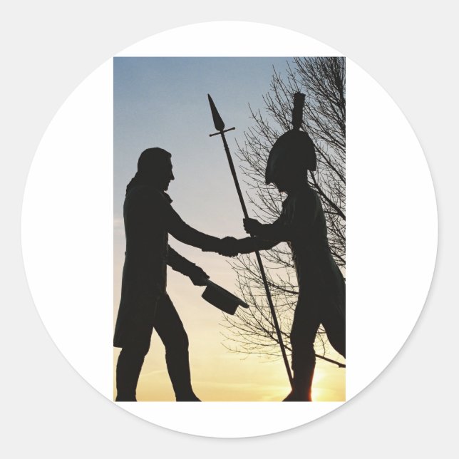 Lewis & Clark Classic Round Sticker (Front)