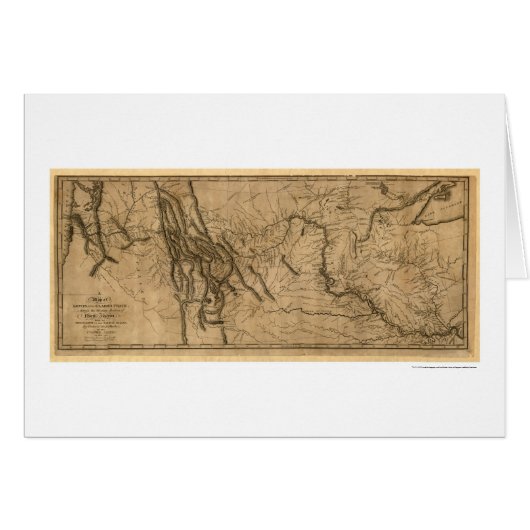 Lewis & Clark Expedition Map - 1804 Cards (Front Horizontal)
