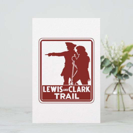 Lewis & Clark, Traffic Guide Sign, USA (Standing Front)