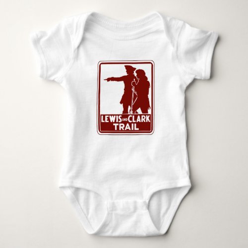 Lewis  Clark Traffic Guide Sign USA Baby Bodysuit