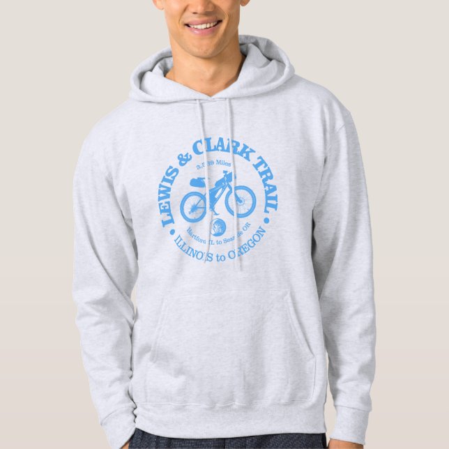 Lewis & Clark Trail (cycling) Hoodie (Front)