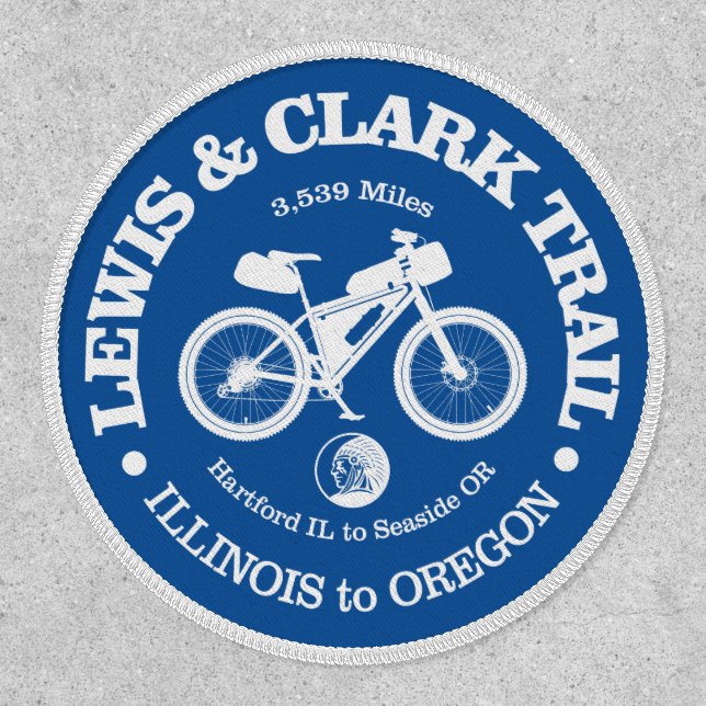 Lewis & Clark Trail (cycling) Patch (Front)