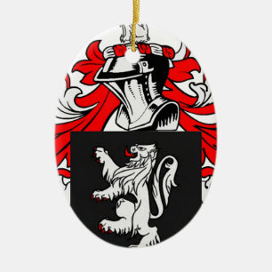 Lewis Coat of Arms Ceramic Ornament