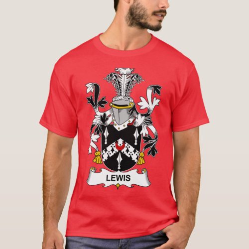 Lewis Coat of Arms Family Crest  T_Shirt