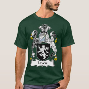 Lewis Coat of Arms Wales  Family Crest T-Shirt