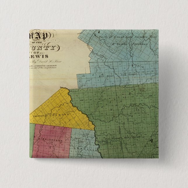 Lewis County Pinback Button (Front)