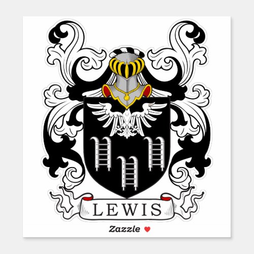 Lewis Family Crest Sticker