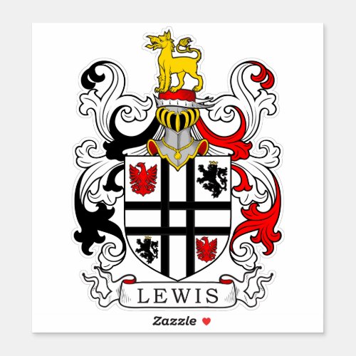 Lewis Family Crest Sticker