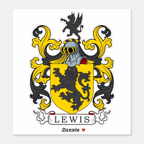 Lewis Family Crest Sticker