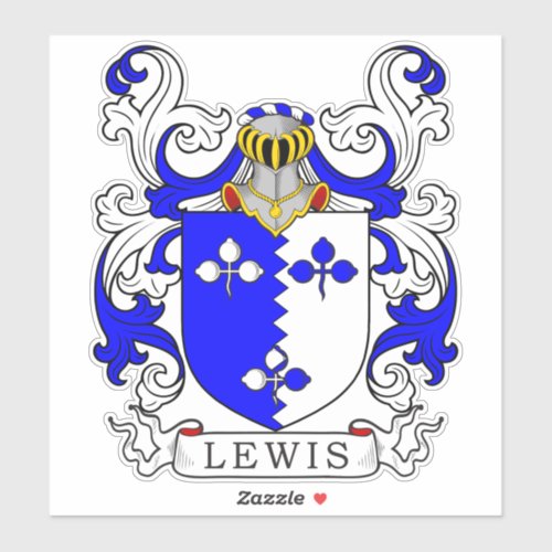 Lewis Family Crest Sticker