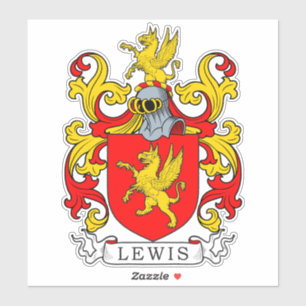 Lewis Family Crest Sticker