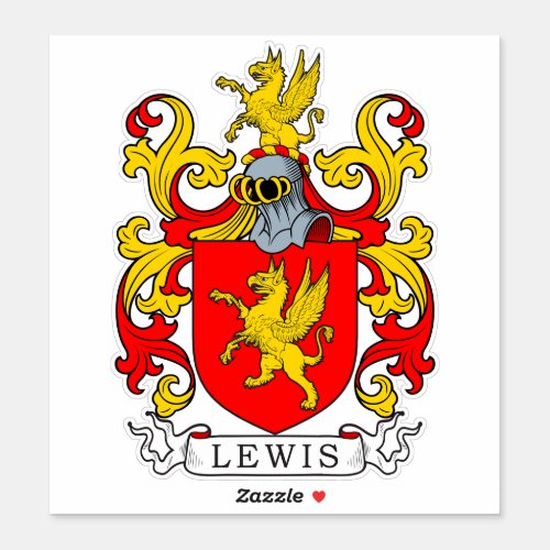 Lewis Family Crest Sticker