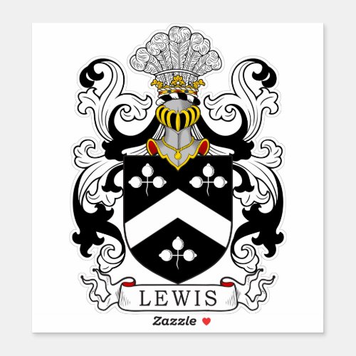 Lewis Family Crest Sticker