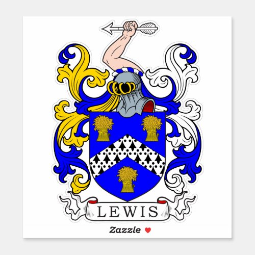 Lewis Family Crest Sticker